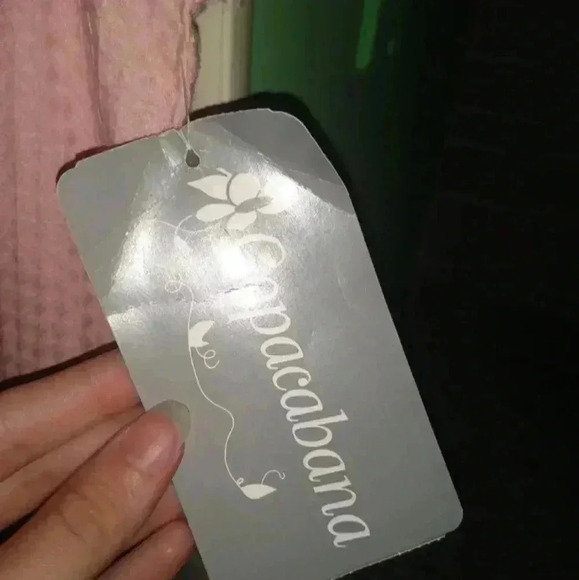 NWT Women's Copacabana Petal Pink Sleeveless Cover Blouse Size S Style #54077 - Picture 3 of 6